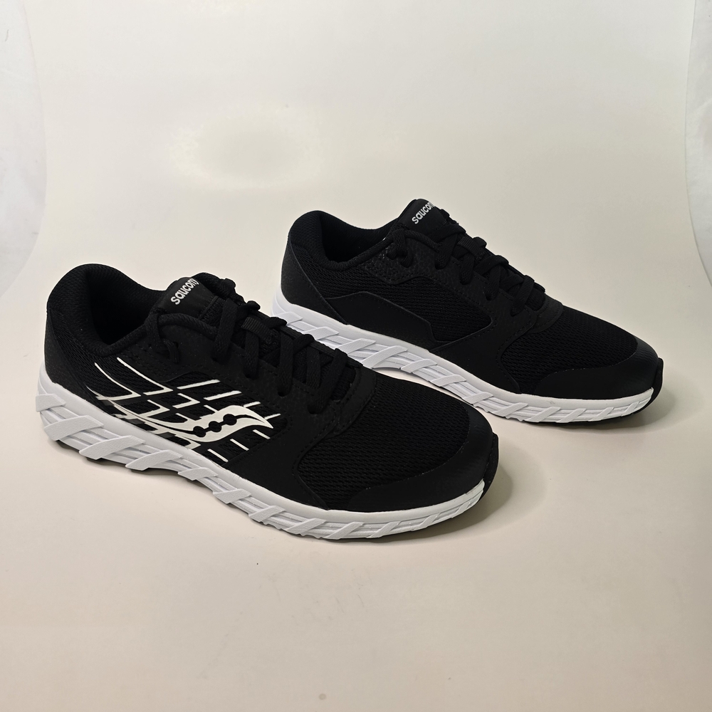 Saucony Unisex Child Black and White Athletic Shoes